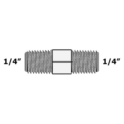 Муфта прямий фітинг конектор (1/4" РЗ - 1/4" РЗ )