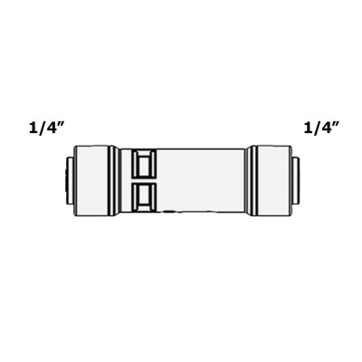 Зворотний клапан прямий 1/4" - 1/4"