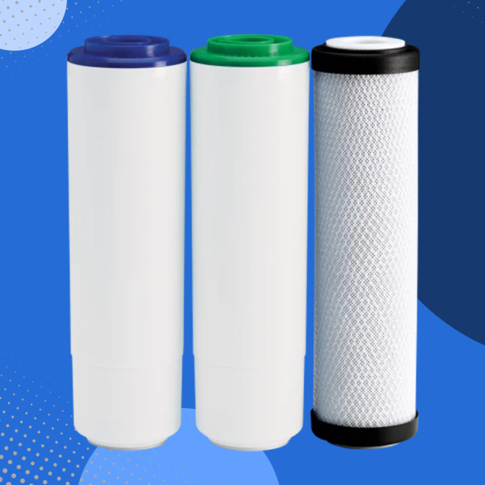 Покращений комплект  картриджів Ecosoft  для потрійних фільтрів