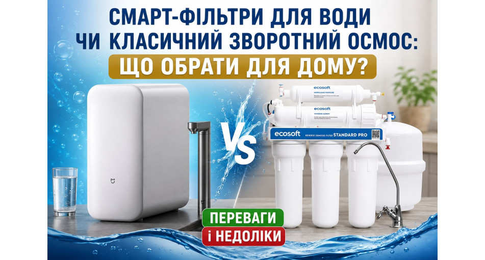 Смарт-фильтры для воды или классический обратный осмос: что выбрать для дома?