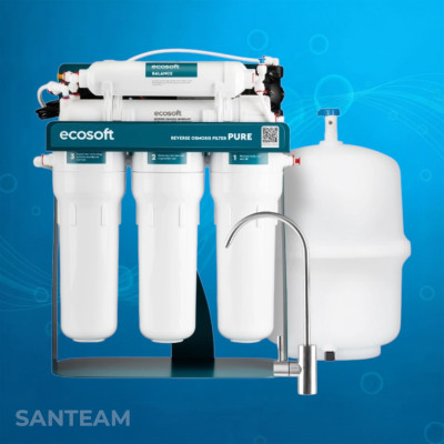 Фільтр зворотного осмосу Ecosoft P'URE Balance з помпою на станині