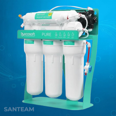 Фільтр зворотного осмосу Ecosoft P'URE AquaCalcium MINT з помпою на станині